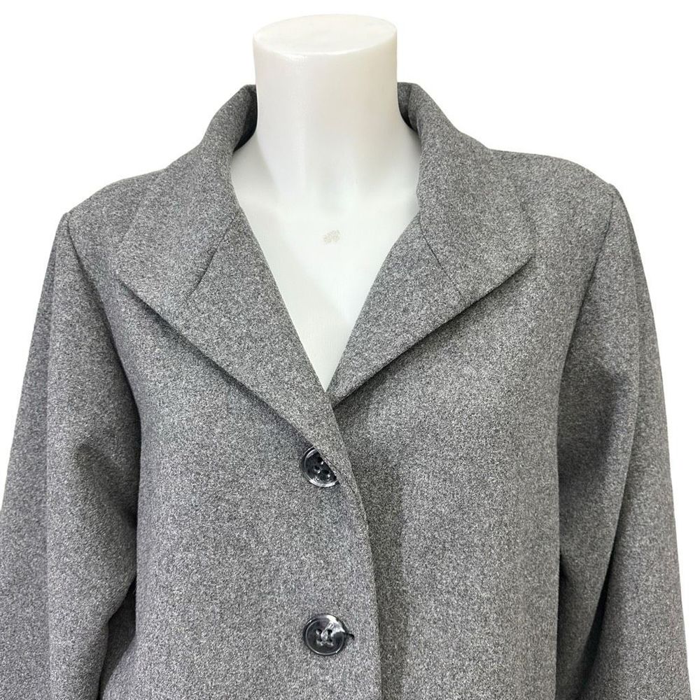 Pendleton Gray Merino Wool Blend Single Breasted … - image 2